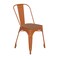 Flash Furniture Orange Metal Stack Chair with Teak Poly Resin Seat CH-31230-OR-PL1T-GG - alternate 9